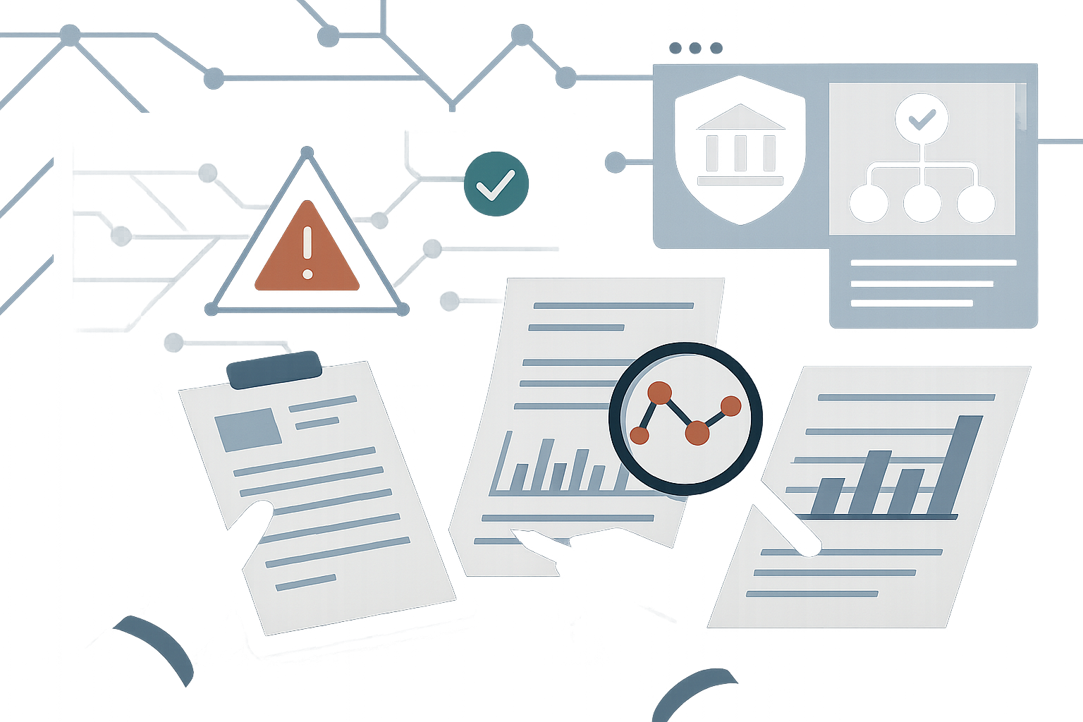 Editorial illustration for the article 'Understanding the Federal Reserve's Proposed Rule on Anti-Money Laundering and Counterterrorism Financing Programs' about Federal Reserve System.