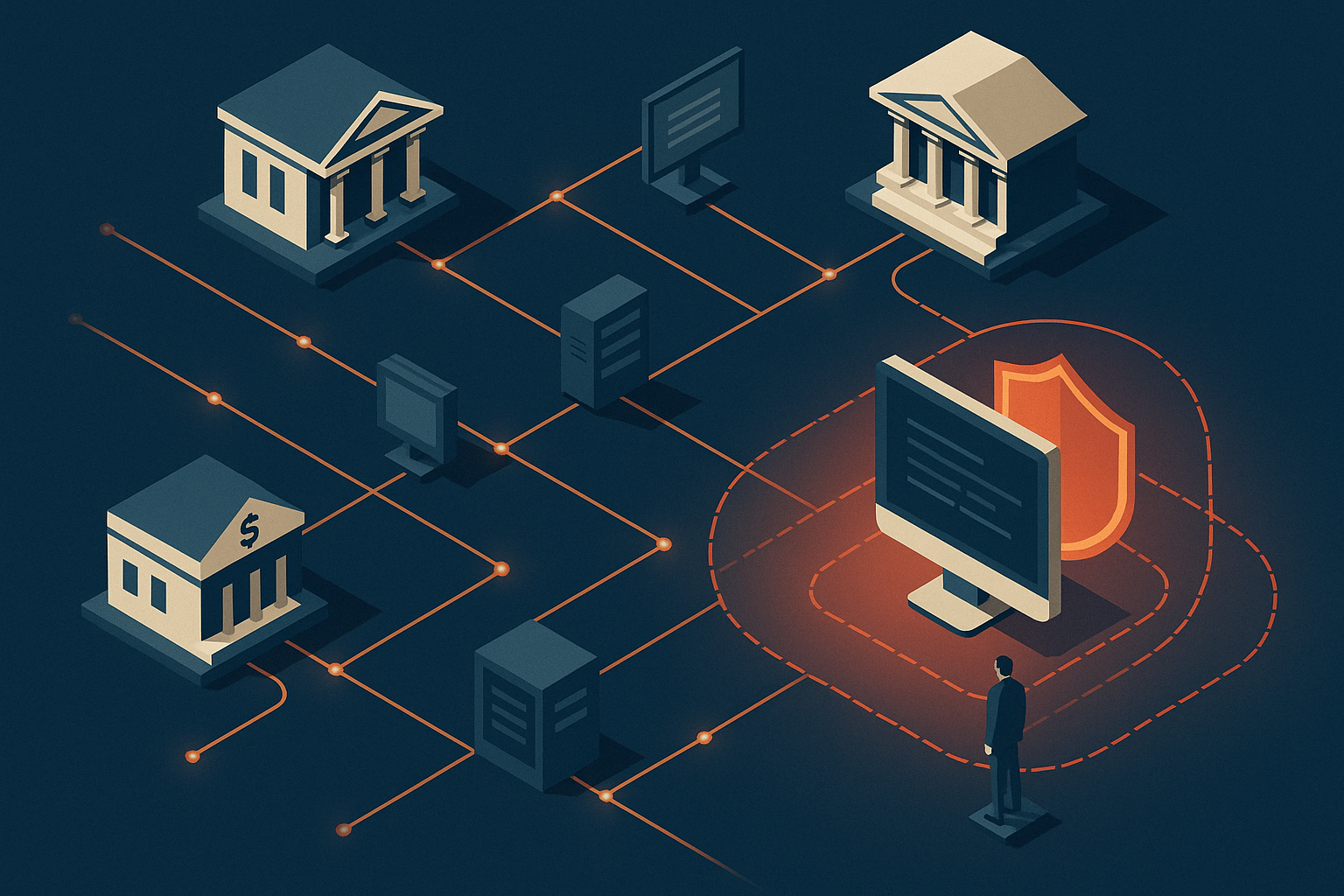 Editorial illustration for the article 'OFAC Updates: Syria Removed from State Sponsor of Terrorism List; Iran Sanctions Adjusted with New Designations and General License Changes' about Office of Foreign Assets Control.