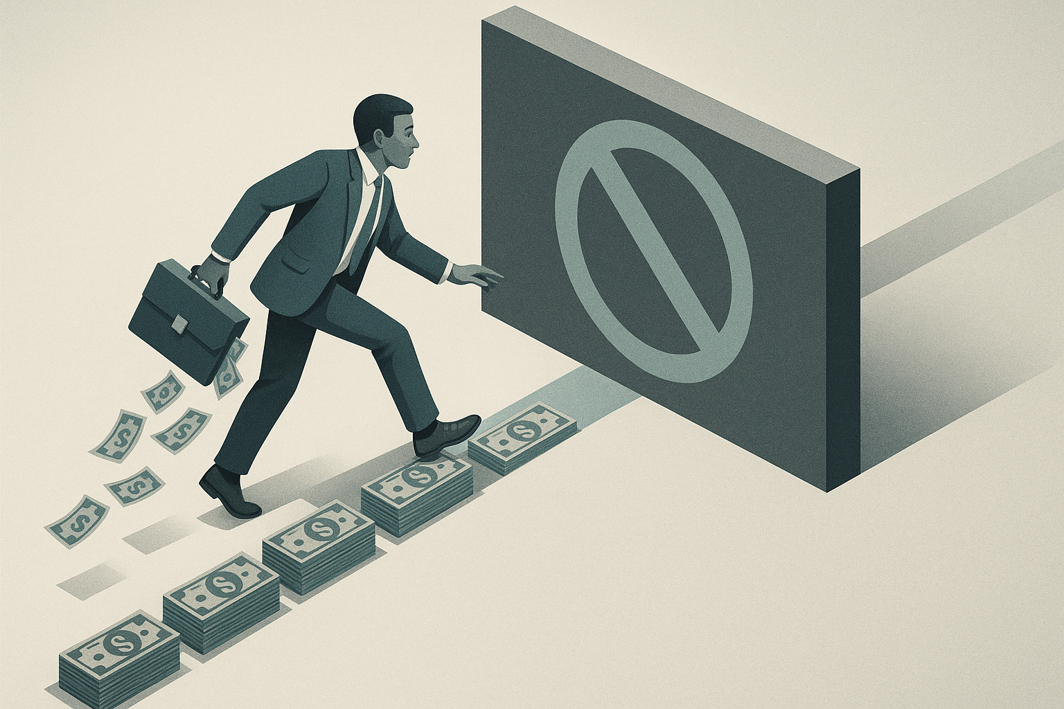 Editorial illustration for the article 'OCC Updates Manuals for Enforcement Actions and Matters Requiring Attention to Align with Final Rule' about Office of the Comptroller of the Currency.
