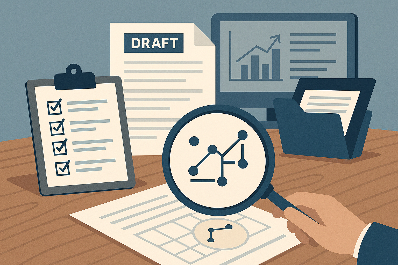 Editorial illustration for the article 'Proposed Updates to Community Reinvestment Act Regulations: Testing Considerations' about Office of the Comptroller of the Currency; Federal Deposit Insurance Corporation.
